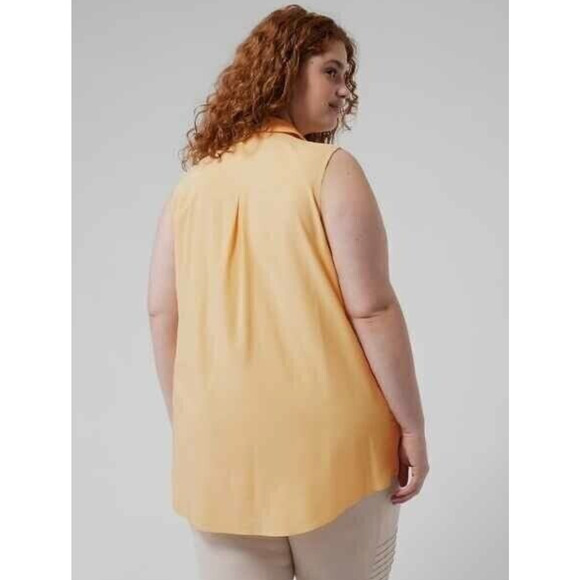 NWT ATHLETA Urbanite ll‎ Tank Yellow Top Womens Size 3x - Picture 2 of 5